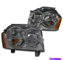 USヘッドライト 05 06 07ジープグランドチェロキー交換ヘッドライトヘッドランプランプスモークセット For 05 06 07 Jeep Grand Cherokee Replacement Headlights Headlamp Lamp Smoke Set