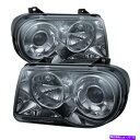 USヘッドライト Spyder 05-10 Chrysler 300C W /ハロゲンプロジェクションスタイルヘッドライト9026591 Spyder 05-10 Chrysler 300C W/Halogen Projection Style Headlights- Smoked 9026591(2)
