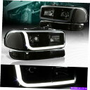 USヘッドライト 煙DRL LEDヘッドライト+バンパークリアリフレクターフィット00-06 GMC Yukon XL1500 / 2500 SMOKE DRL LED HEADLIGHTS+BUMPER CLEAR REFLECTOR FIT 00-06 GMC YUKON XL1500/2500(2)