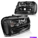 USヘッドライト Headlightsは2002-2009 Chevy Chevrolet Trailblazer Black Houndingの取り替えに収まります Headlights Fits 2002-2009 Chevy Chevrolet Trailblazer Black Housing Replacement