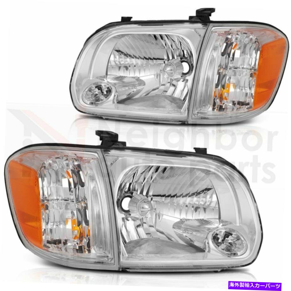 USヘッドライト Headlightsアセンブリ獲得2005-2006トヨタツンドラ05-07セコイアヘッドランプペアセット Headlights Assembly Fits 2005-2006 Toyota Tundra 05-07 Sequoia Headlamp Pair Set