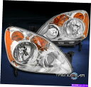 USヘッドライト 2005年から2006年ホンダCR-V CRVの交換ヘッドライトヘッドランプランプクロームLH + RH For 2005-2006 Honda CR-V CRV Replacement Headlights Headlamps Lamps Chrome LH+RH