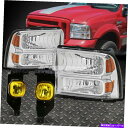 USヘッドライト クロームハウジングヘッドライト+バンパー+黄色のOEフォグライト+スイッチ05-07 Superduty CHROME HOUSING HEADLIGHT+BUMPER+YELLOW OE FOG LIGHT+SWITCH FOR 05-07 SUPERDUTY(2)