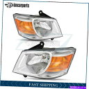 USヘッドライト 2008-2010 Dodge Grand Caravanフロントヘッドライトアセンブリヘッドランプライトペア For 2008-2010 D...