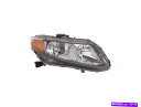 USヘッドライト 右側 - 旅客側のヘッドライトアセンブリ12ホンダシビックTV25P4 Right - Passenger Side Headlight Assembly For 12 Honda Civic TV25P4