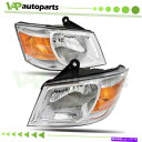 USヘッドライト ドッジグランドキャラバン08-10フロントドライバー+助手席側のヘッドライトアセンブリ Headlight Assembly For Dodg...