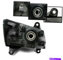 USヘッドライト 2008-2010 Dodge Grand Caravanの交換黒のヘッドライトランプW / LED DRLキット FOR 2008-2010...