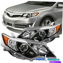 USwbhCg 2012-2014g^J[SEX^Ĉ鍕vWFN^[̃wbhCg+E For 2012-2014 Toyota Camry SE Style Shiny Black Projector Headlight Left+Right