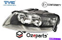 USヘッドライト LH LHS左ハンドライトランプハロゲンタイプ（ブラック）AUDI A6 2004~2008 LH LHS Left Hand Head Light Lamp Halogen Type (Black) For Audi A6 2004~2008