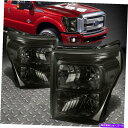 USヘッドライト 11-16フォードF250 F350スーパーデューティスモークハウジングクリアコーナーヘッドライトランプ FOR 11-16 FORD F250 F350 SUPER DUTY SMOKED HOUSING CLEAR CORNER HEADLIGHT LAMPS