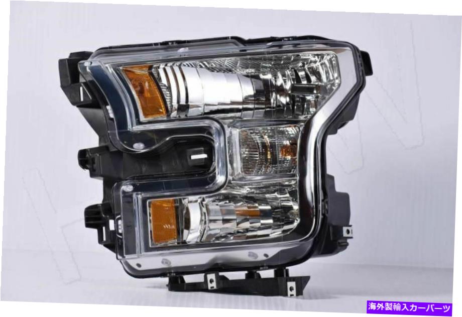 USヘッドライト ドライバーヘッドライトハロゲン明るい背景フィット15-17フォードF150ピックアップ588059 Driver Headlight Halogen Bright Background Fits 15-17 FORD F150 PICKUP 588059