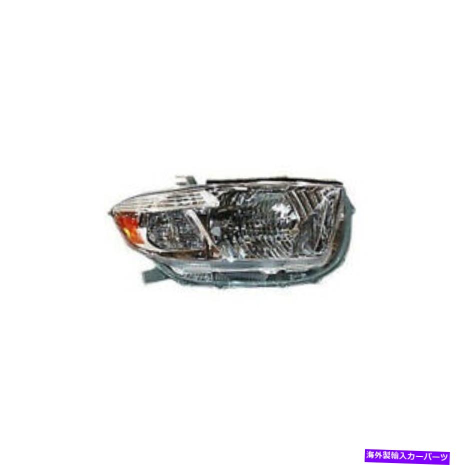 USヘッドライト 08-10トヨタハイランダ（ベース/リミテッド）右乗客のためのヘッドライトフロントランプ Headlight Front Lamp for 08-10 Toyota Highlander (Base/Limited) Right Passenger