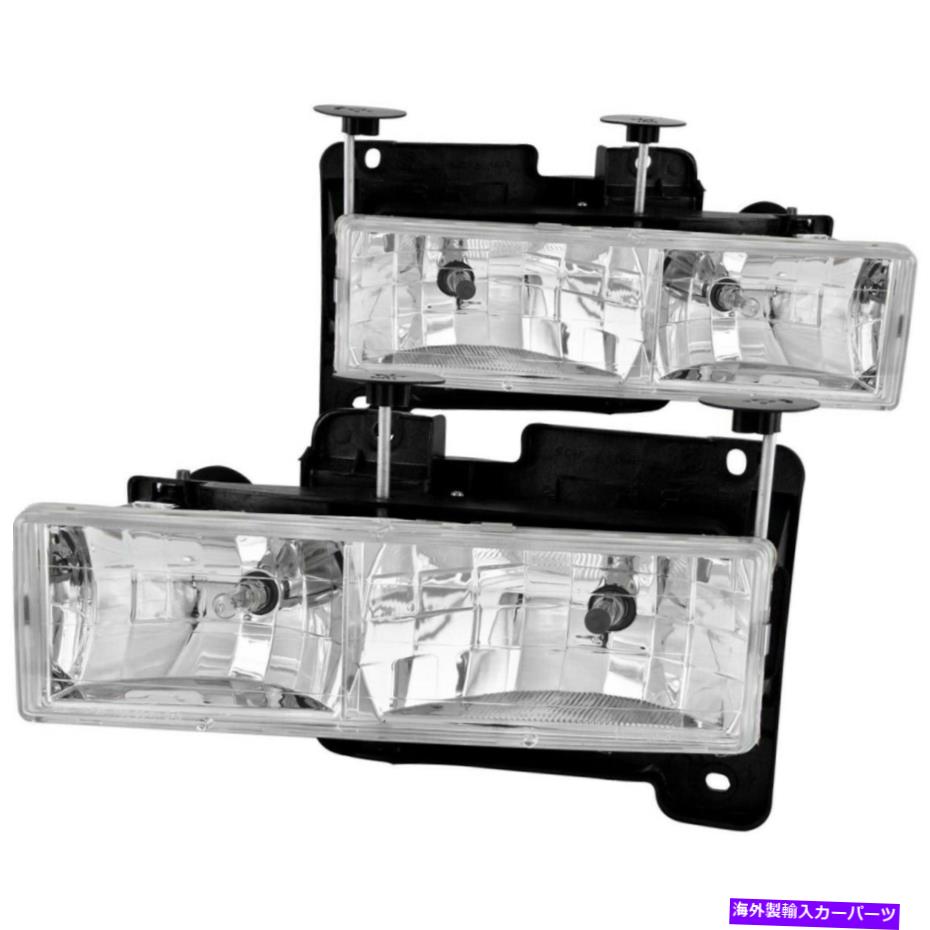 USヘッドライト 88-98シボレーC1500のためのAnzo 111004ヘッドライト左右 Anzo 111004 Headlight For 88-98 Chevrolet C1500 Left and Right