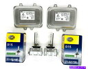 USヘッドライト 2倍新OEM 05-08 BMW E65 HELLA Xenon HID D1S 5000K電球＆ヘッドライトバラスト 2x New OEM 05-08 BMW E65 Hella Xenon HID D1S 5000K Bulb & Headlight Ballast