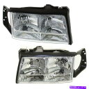 USヘッドライト Headlightは97-99 Cadillac Devilleのためのセットを太陽電球2pcと左右 Headlight Set For 97-99 Cadillac DeVille Left and Right With Bulb 2Pc