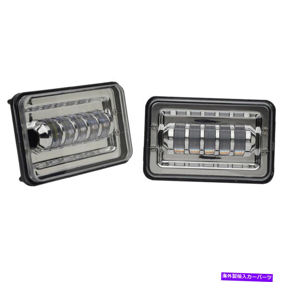 USヘッドライト 4×6 "LED HID電球結晶クリアシールビームヘッドランプヘッドライトペア 4X6" LED HID Light Bulbs Crystal Clear Sealed Beam Headlamp Headlight Pair