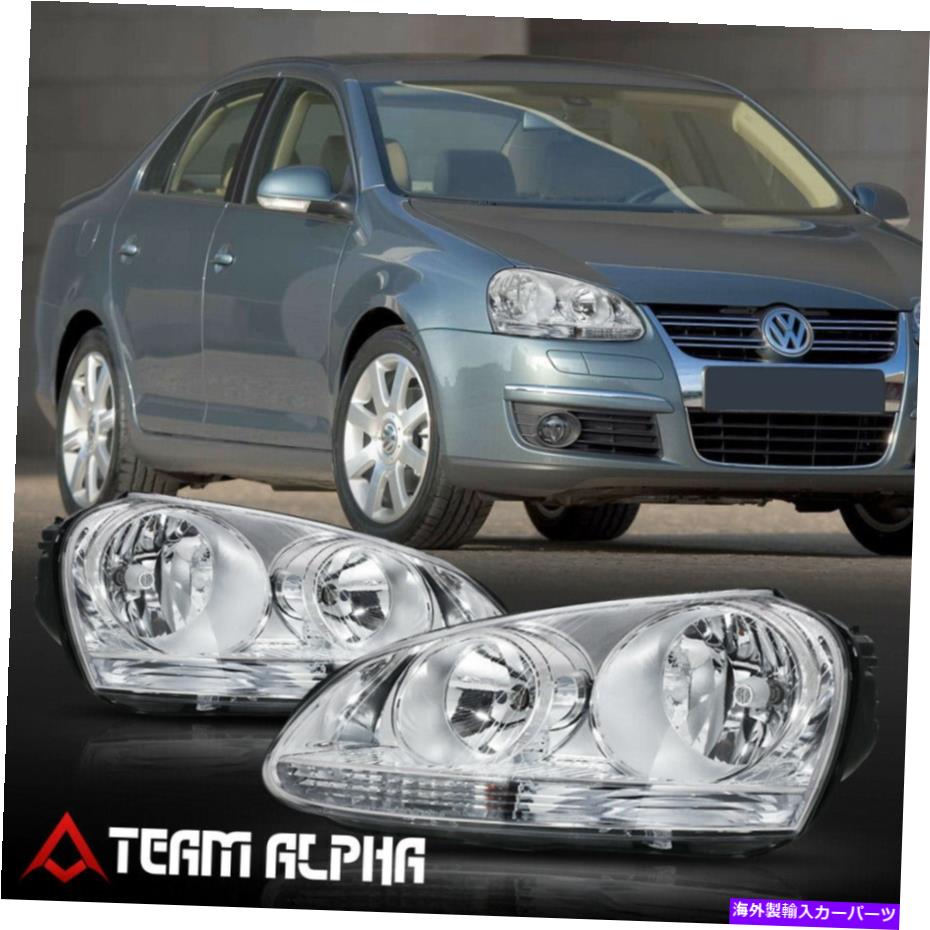 USヘッドライト フィット2005-2010 VW Jetta / Golf / GTI クリスタルコーナーヘッドライトヘッドランプ Fits 2005-2010 VW Jetta/Golf/GTICrystal Corner Headlight Headlamp