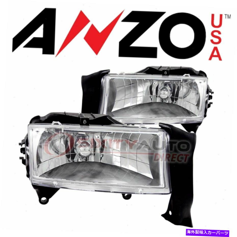 USヘッドライト 1998-2003 Dodge Durango - 電気照明ボディRP AnzoUSA Headlight Set for 1998-2003 Dodge Durango - Electrical Lighting Body rp