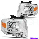 USヘッドライト Headlightsアセンブリは2007-2014フォードエクスペーディシッピングクロームペアヘッドランプの払い戻し Headlights Assembly Fits 2007-2014 Ford Expedition Chrome Pair Headlamps Repalce