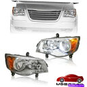 USヘッドライト 11-19 Grand Caravan 08-16 Chrysler Town&Country 4-Door Van Pair Headlig...
