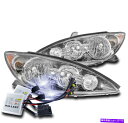 USヘッドライト 2006年2006年トヨタカムリクローム交換ヘッドライトランプW / 10000K HID NEW FOR 2005 2006 TOYOTA CAMRY CHROME REPLACEMENT HEADLIGHTS LAMP W/10000K HID NEW