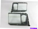 USヘッドライト Mercedes Headlight Bezelドアw / fogライトレンズ、ペアニューW124 '84-'93 US Mercedes Headlight Bezel Doors w/ Fog Light Lens, Pair New W124 '84-'93 US