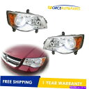 USヘッドライト Grand Caravan Chrysler Town&CountryのペアLH + RHヘッドライトアセンブリ Pair LH+RH Hea...