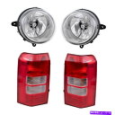 USヘッドライト ヘッドライトとテールライトアセンブリの4ピースセットFIT 2007 Patioot 4 Piece Set of Headlight and Tail Light Assemblies fit 2007 Patriot