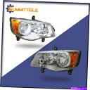 USヘッドライト 11-19 Dodge Grand Caravan 08-16 Chrysler Town&Countryのためのクロムヘッドライトランプ C...