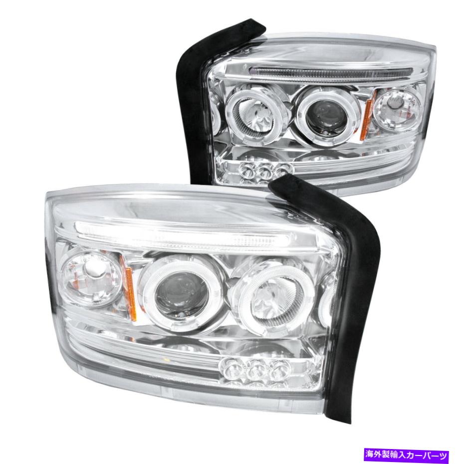 USإåɥ饤 FIT 02-07 Dodge Dakota Chromeꥢץإåɥ饤ȥڥ Fit 02-07 Dodge Dakota Chrome Clear Projector Headlights Pair