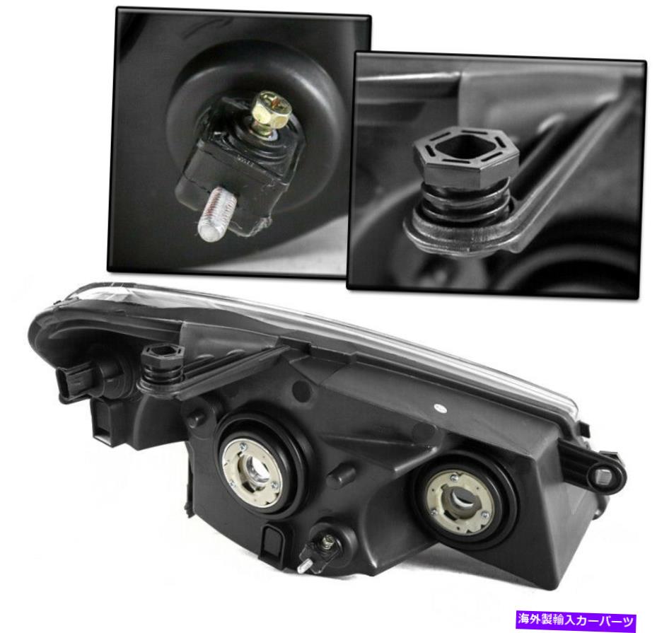 USヘッドライト 2007-2010 Chrysler Sebringの交換用クロムヘッドライトランプ+青色LED DRL FOR 2007-2010 CHRYSLER SEBRING REPLACEMENT CHROME HEADLIGHTS LAMPS +BLUE LED DRL(2)