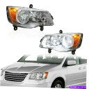 USヘッドライト 11-19 Dodge Grand Caravan 08-16 Chrysler Town&Countryのためのペアフロントヘッドライト P...