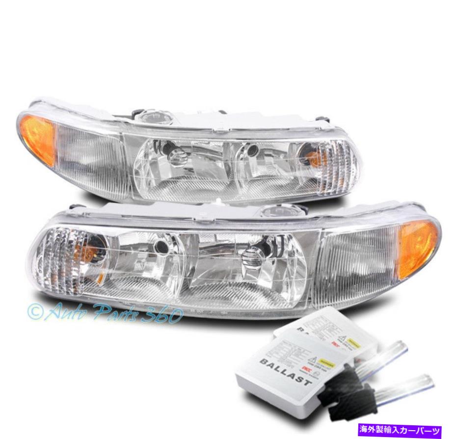 USヘッドライト 97-05ビュイックセンチュリー/ 97-04リーガル交換クロームヘッドライトW / 6000K HIDキット FOR 97-05 BUICK CENTURY/97-04 REGAL REPLACEMENT CHROME HEADLIGHT W/6000K HID KIT