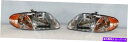 USヘッドライト 2001-2007の左右のヘッドライトペアDodge Caravan / Grand Caravan Right and Left Side ...
