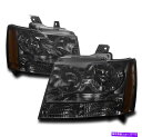 USヘッドライト 07-14 Chevy Suburban / Tahoe / 07-13 AvalancheヘッドライトランプSmoke左+右 07-14 CHEVY SUBURBAN/TAHOE/07-13 AVALANCHE HEADLIGHT LAMP SMOKE LEFT+RIGHT