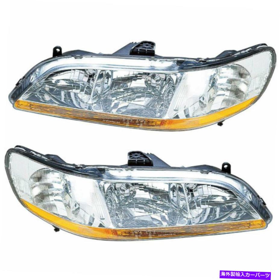 USヘッドライト 2001年2002年のHonda Accord 2002のためのPair New Light Headlightアセンブリ Pair New Left Right Headlight Assembly For Honda Accord 2001 2002