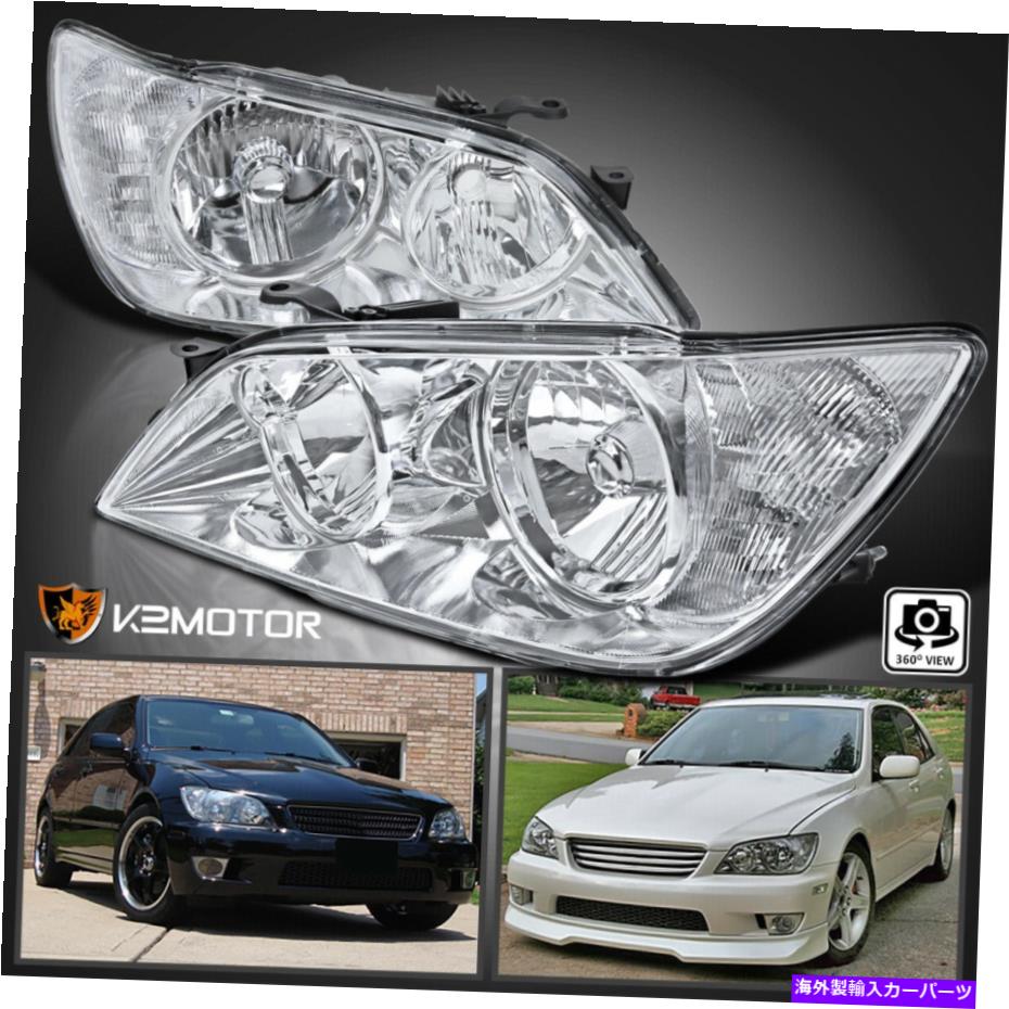 USإåɥ饤 20012005ǯLEXUS IS300Ʃ֤إåɥ饤ȥإåɥ׺+ For 2001-2005 Lexus IS300 Clear Replacement Headlights Head Lamps Left+Right