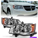 USヘッドライト 08-16 Chrysler Town&Country 11-19 Dodge Grand Caravanヘッドライトヘッドランプ FOR 0...