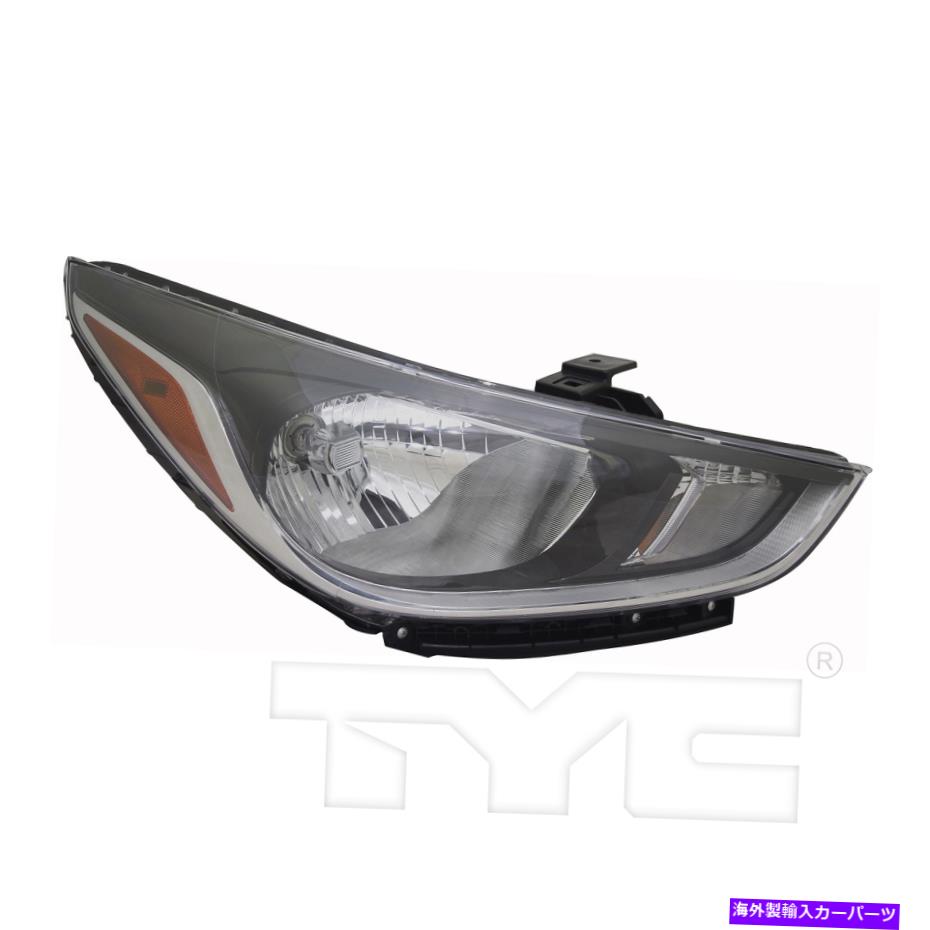 USヘッドライト 18-19ヒュンダイアクセント（SE / SEL）右乗客用ハロゲンヘッドライトランプ Halogen Headlight Lamp for 18-19 Hyundai Accent (SE/SEL) Right Passenger