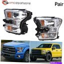 USヘッドライト 2015-2017 Ford 15-17 F150 Projectorヘッドライトランプ左+右置換 For 2015-2017 Ford 15-17 F150 Projector Headlights Lamps Left+Right Replacement