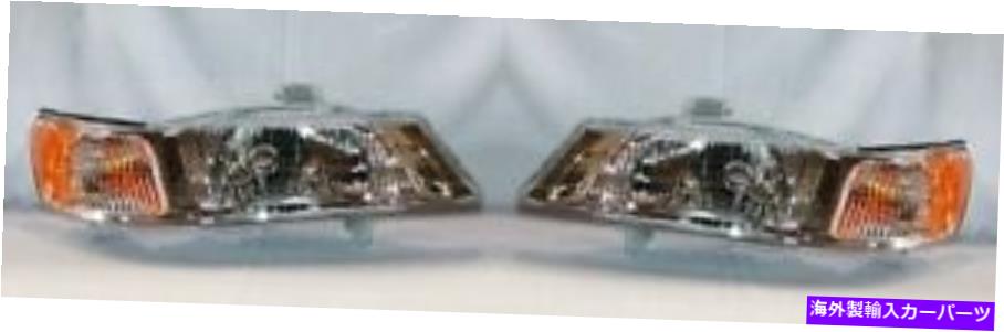 USヘッドライト 1999年から2004年のホンダオデッセイの左右の交換用ヘッドライトペア Right and Left Side Replacement Headlight PAIR For 1999-2004 Honda Odyssey