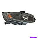 USヘッドライト ヘッドライトハロゲンカーパ右助手席側フィット19-21ホンダシビックセダンクーペ Headlight Halogen CAPA Right Passenger Side Fits 19-21 Honda Civic Sedan Coupe