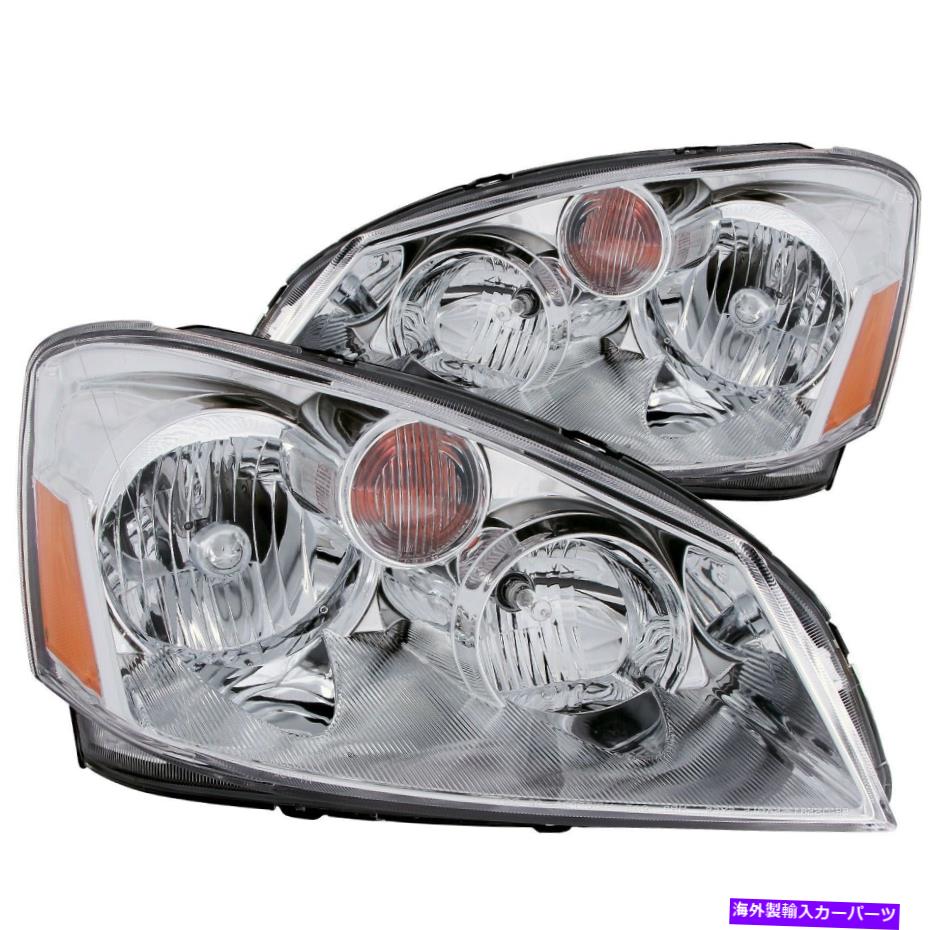 USヘッドライト Anzo USA 121294クリスタルヘッドライトセットはAltimaの05-06 Anzo USA 121294 Crystal Headlight Set Fits 05-06 Altima