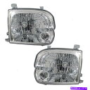 USヘッドライト ドライバーと助手席側ハロゲンヘッドライトアセンブリFIT 2005-2007セコイア Driver and Passenger Side Halogen Headlight Assemblies fit 2005-2007 Sequoia