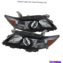 USヘッドライト スパイダー5072870 10-11トヨタカムリーペアブラック用クリスタルヘッドライト Spyder 5072870 Crystal HeadLights For 10-11 Toyota Camry Pair Black