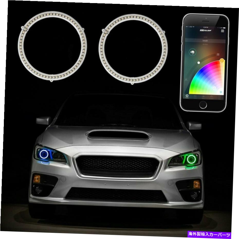 USヘッドライト 2.75 "ヘッドライトのためのXkchrome App Controls MulticolorスイッチバックHaloキット 2.75" XKchrome App Controlled Multicolor Switchback Halo Kit for Headlights