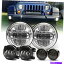 USإåɥ饤 ǿ7饦LEDإåɥ饤ȥեץ饤ȥåȥץ󥰥顼JK Newest 7 Inch Round LED Headlights Fog Lamp Turn Lights Kit For Jeep Wrangler JK