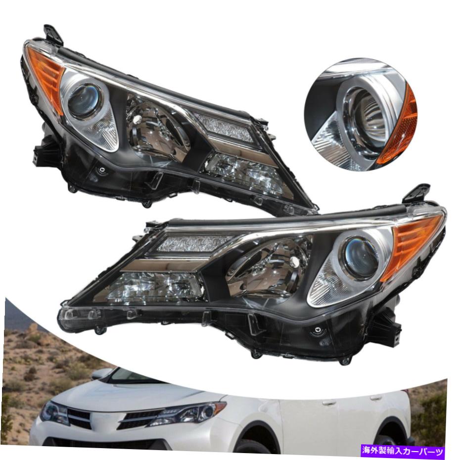 USإåɥ饤 ꥢץإåɥ饤ȥLH RH֥2013-2015ȥ西RAV4 Clear Projector Head Lights Lamps LH RH Assembly For 2013-2015 Toyota RAV4