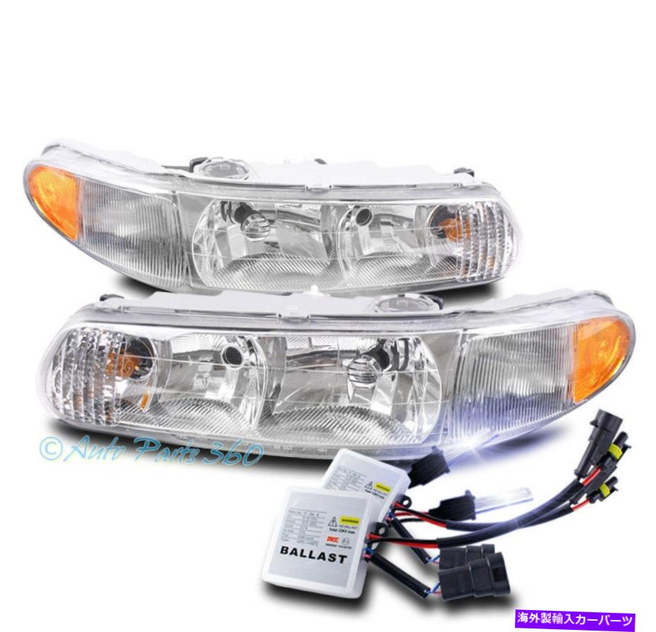 USヘッドライト 97-05ビュイックセンチュリー/ 97-04リーガルクリスタルスタイルクロームヘッドライトW / 10K HIDキット FOR 97-05 BUICK CENTURY/97-04 REGAL CRYSTAL STYLE CHROME HEADLIGHT W/10K HID KIT