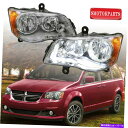 USヘッドライト LH&RHヘッドライト11-19グランドキャラバン08-16タウン&カントリーバン用フロントランプ LH & RH Headlights Fr...